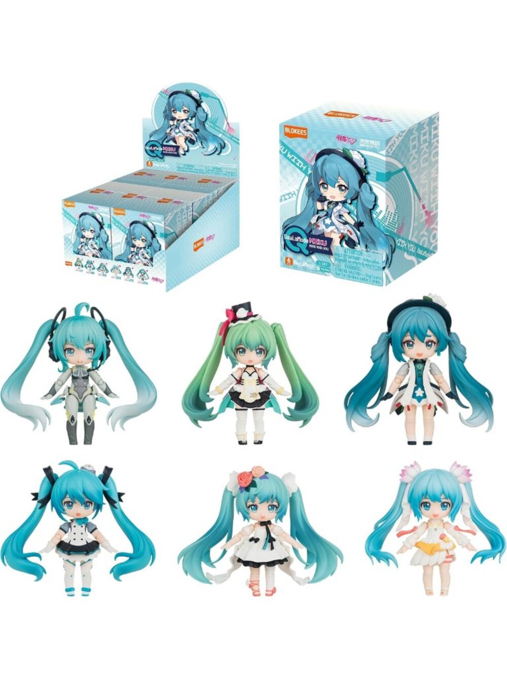 Hatsune Miku Model Kits - 6 Pack Assembly Toys - No Tools, No Glue, Age 10